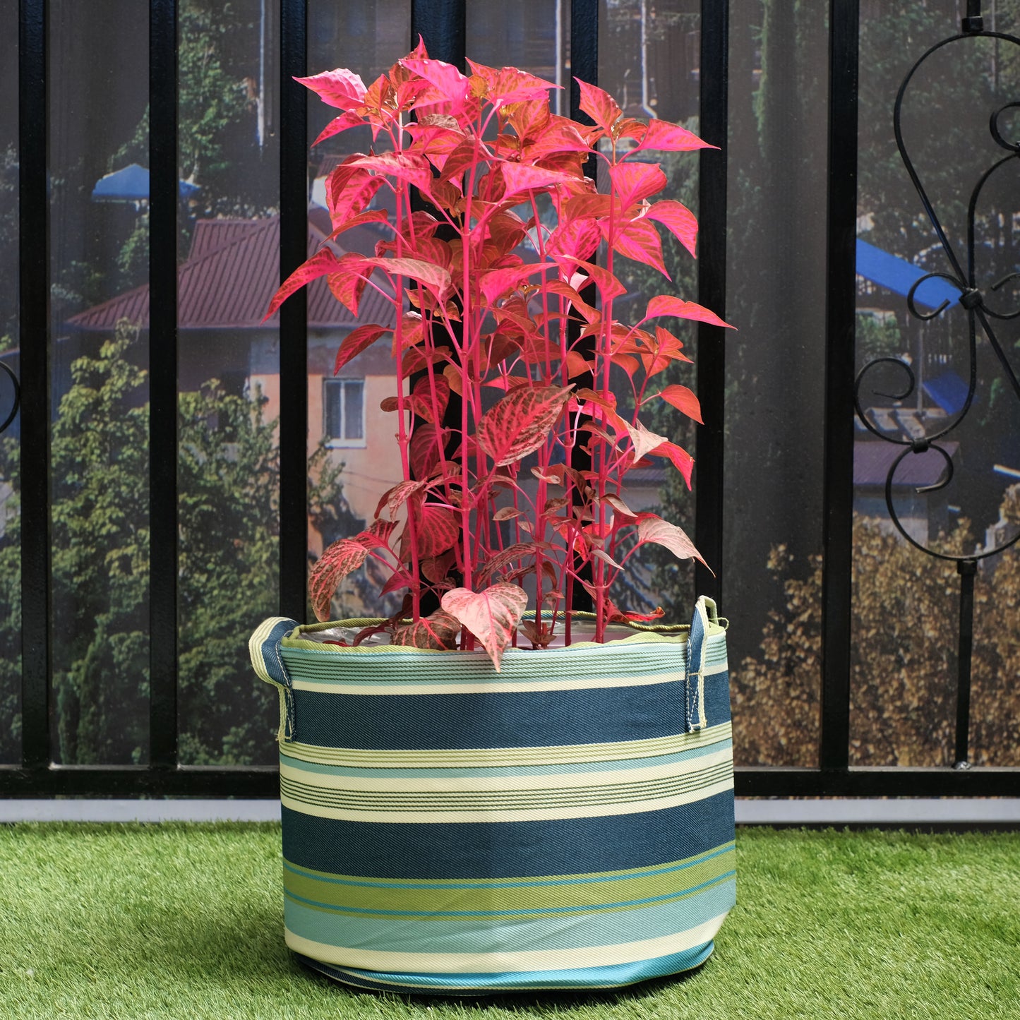 Multi-Color Fabric Planter with Liner
