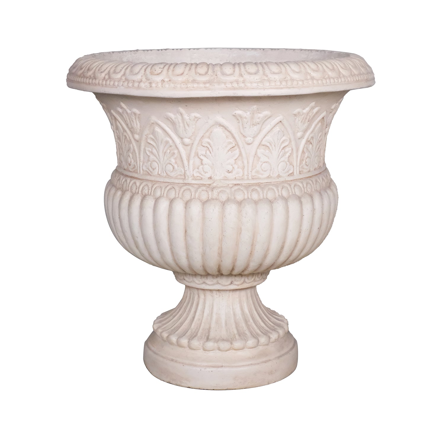 18in H. Cast Stone Low Urn
