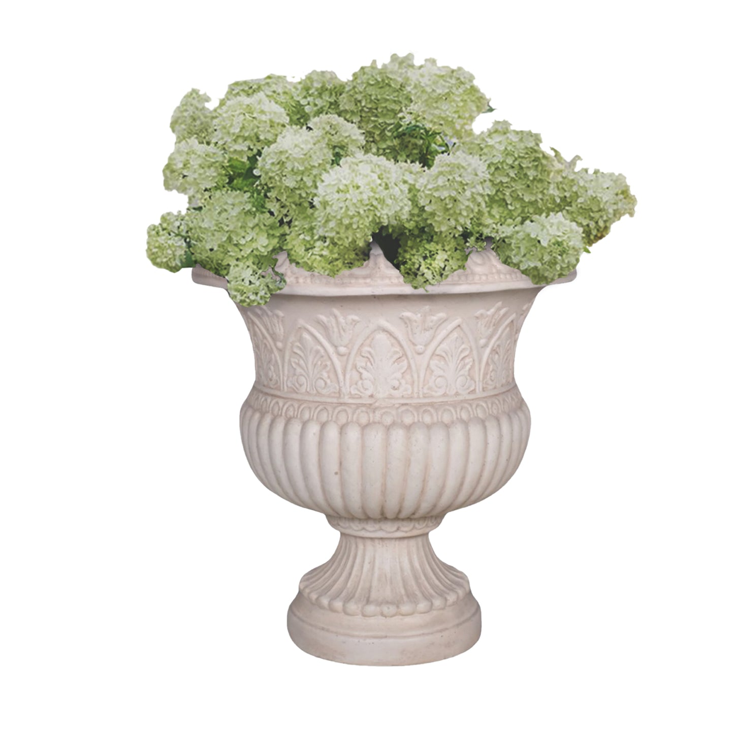 18in H. Cast Stone Low Urn