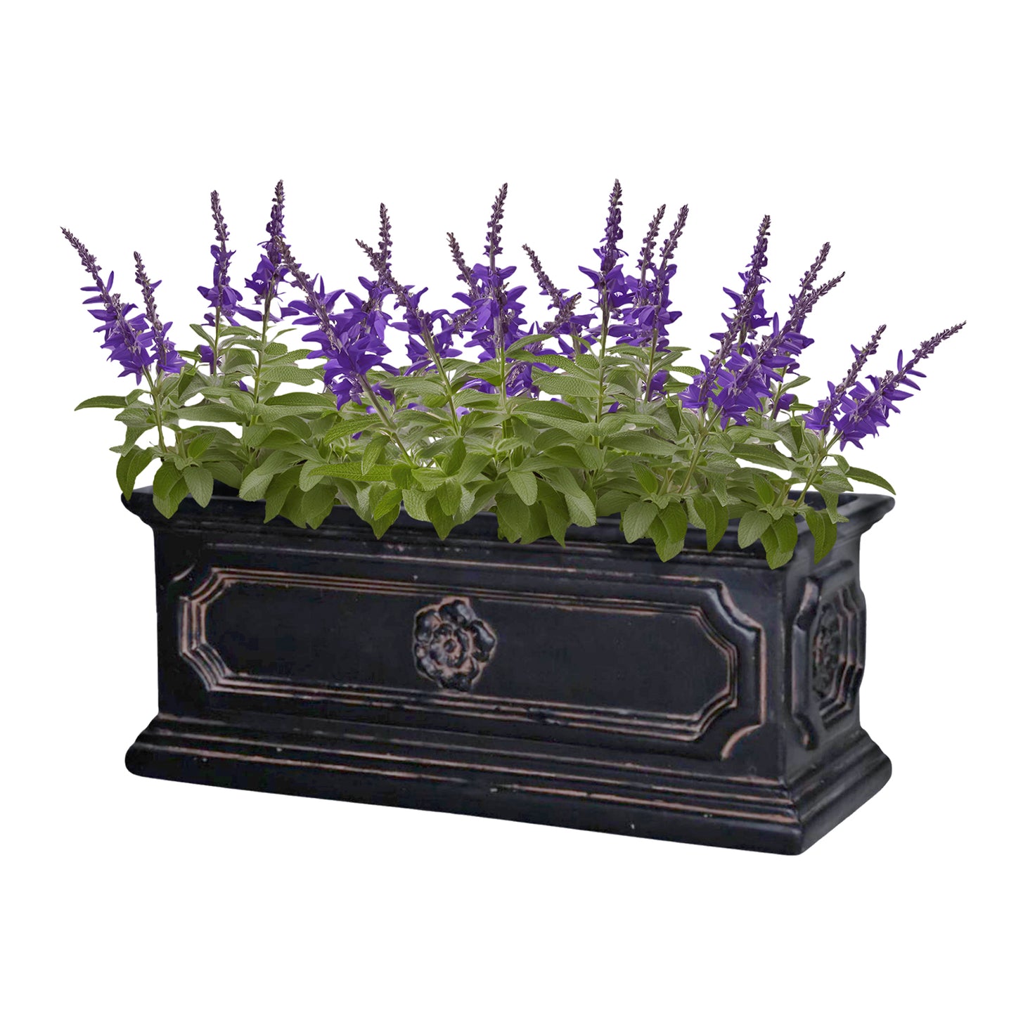 20 in. x 8 in. Cast Stone Window Box Planter