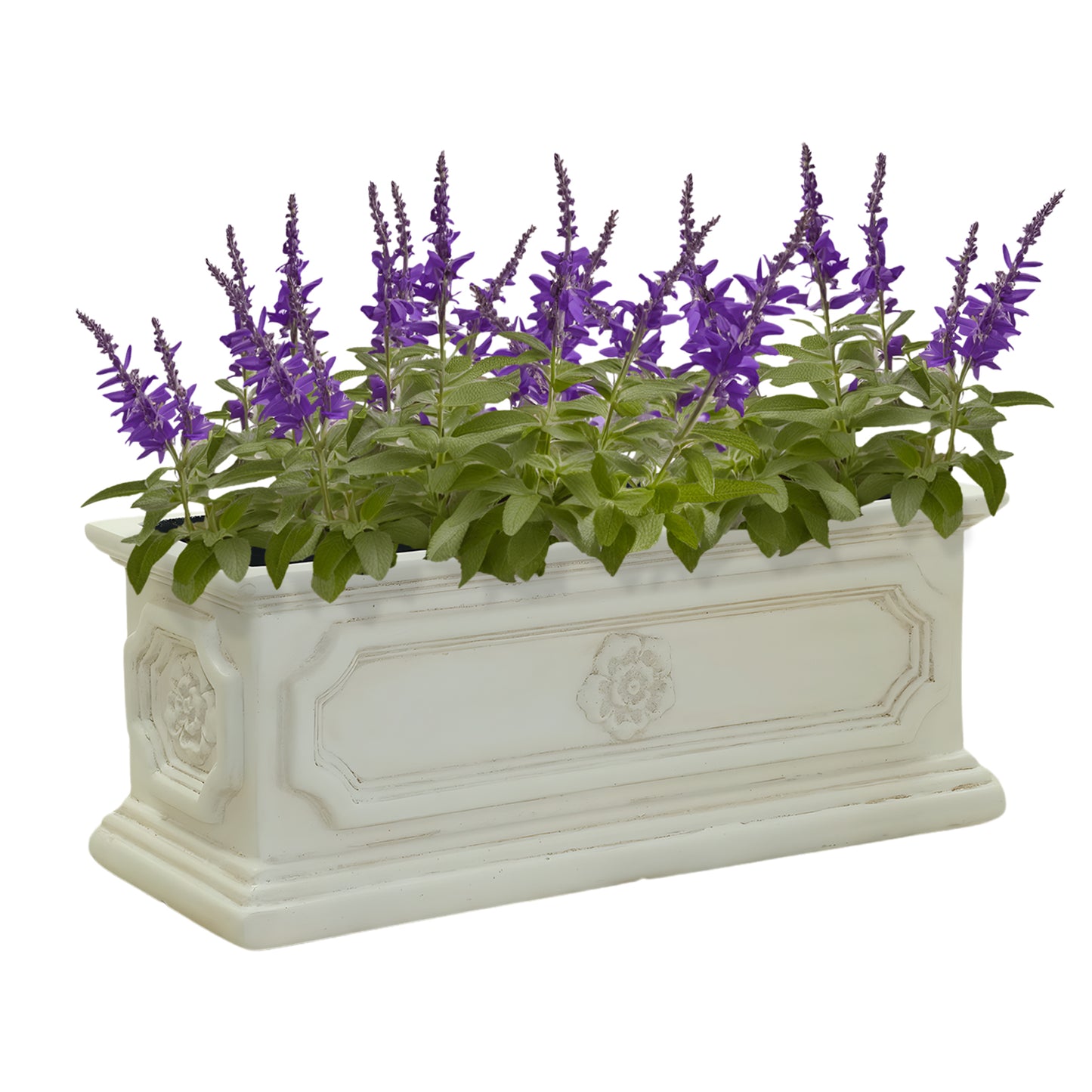 20 in. x 8 in. Cast Stone Window Box Planter