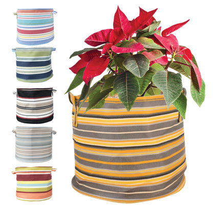 Multi-Color Fabric Planter with Liner