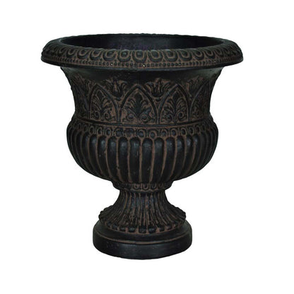 18in H. Cast Stone Low Urn