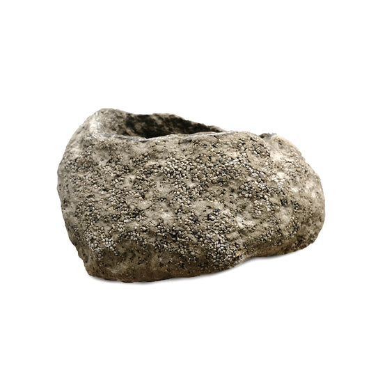 11 in. L x 9 in. W Volcanic Ash Rock Planter