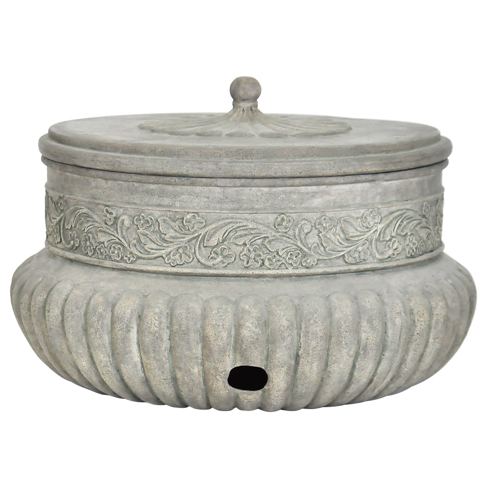 21.75 in. Dia Hose Pot in Aged Charcoal