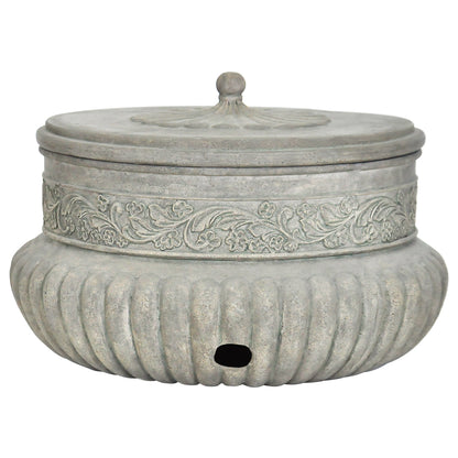 21.75 in. Dia Hose Pot in Aged Charcoal