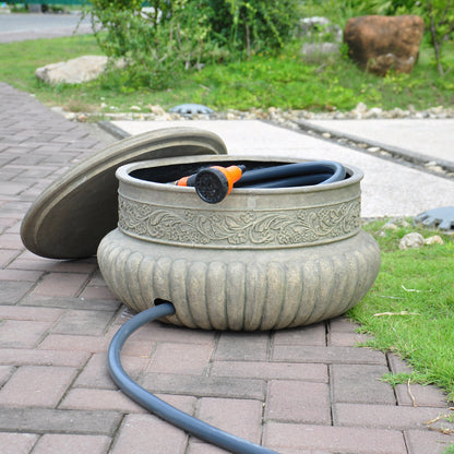 21.75 in. Dia Hose Pot in Aged Charcoal