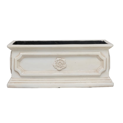 20 in. x 8 in. Cast Stone Window Box Planter