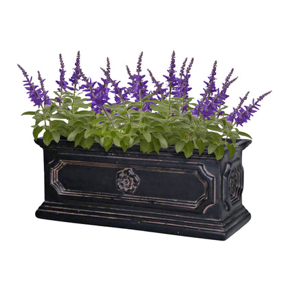 20 in. x 8 in. Cast Stone Window Box Planter