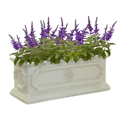 20 in. x 8 in. Cast Stone Window Box Planter